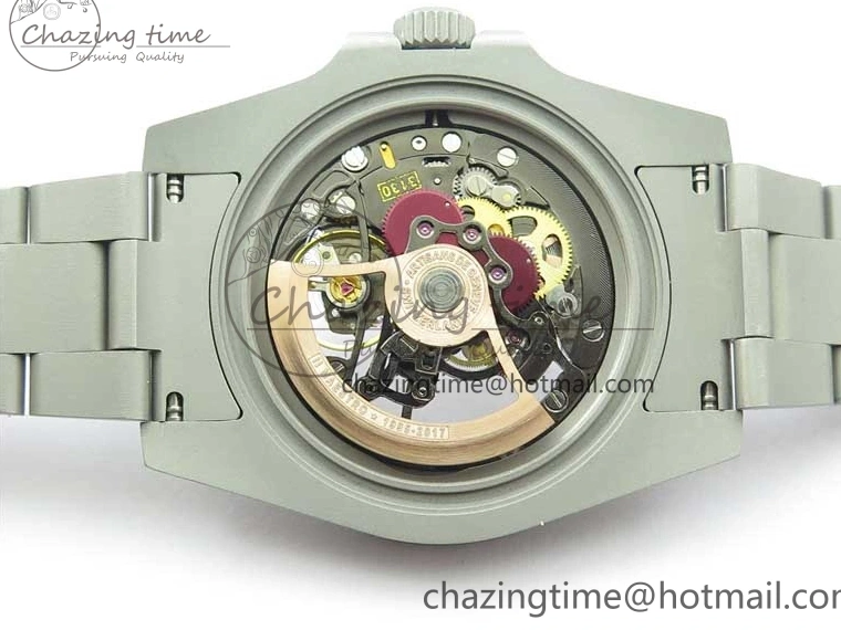 116610 Bezel Skeleton DIal Best Sandblasted Edition on ROF Andrea Submariner Carbon SA3130 Pirlo 0308